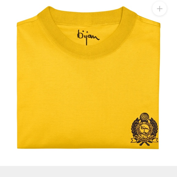 NEW HOUSE OF BIJAN MUSTARD YELLOW T-SHIRT - Picture 5 of 5